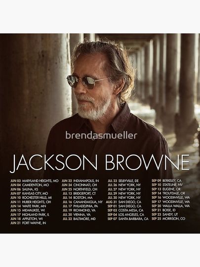 Copy of Jackson Browne Show Tour 2022 Premium Matte Vertical Poster