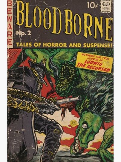 Bloodborne - comic Premium Matte Vertical Poster