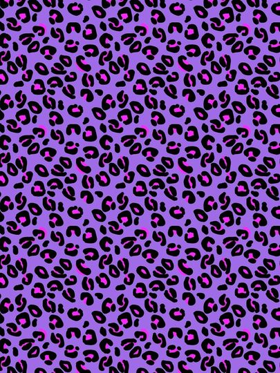 Bright Purple Leopard Spots Animal Print Pattern Leggings