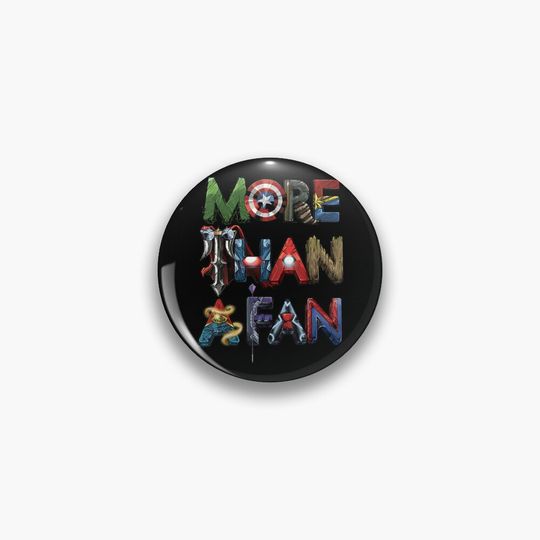 More Than A Fan Word Stack Pin