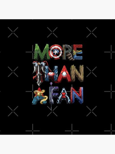 More Than A Fan Word Stack Pin