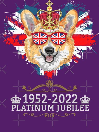 Union Jack Pour les enfants & Jubilee Corgi Platinum Jubilee 2022 T-shirt classique