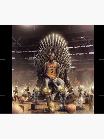 LeBron James " The King James " Throw Blanket