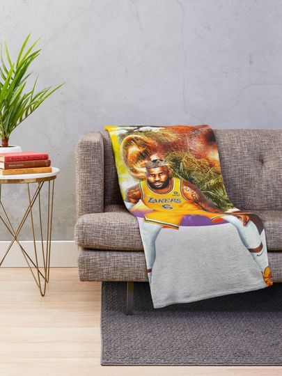 LeBron James 6 Prime Throw Blanket, Gift for Fan