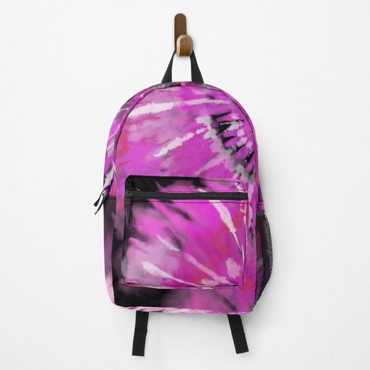 Pink/Lilac Tie Dye Pattern Backpack