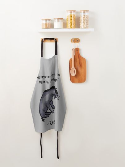 Disney Winnie The Pooh Sad Eeyore Quote Kitchen Apron