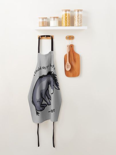 Disney Winnie The Pooh Sad Eeyore Quote Kitchen Apron