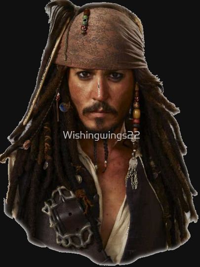 Johnny Depp - Jack Sparrow  Racerback Tank Top