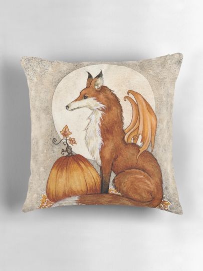 Fox Moon Pillow