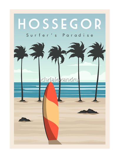 Hossegor surf beach Kids T-Shirt