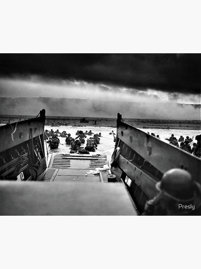 Into the Jaws of Death (D-Day) Premium Matte Vertical Poster