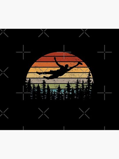 Ultimate Frisbee - Vintage Flying Disc Player Throw Blanket