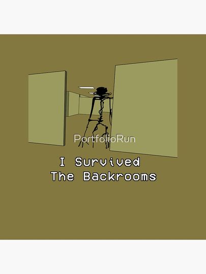 I Survived The Backrooms Pin Button