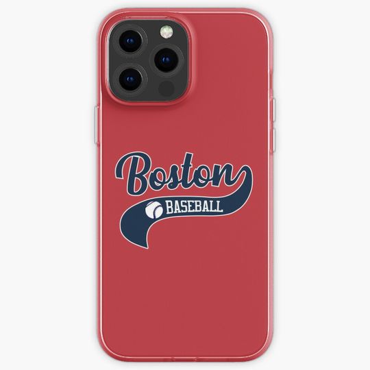 Retro Boston Baseball Vintage Swoosh iPhone Case