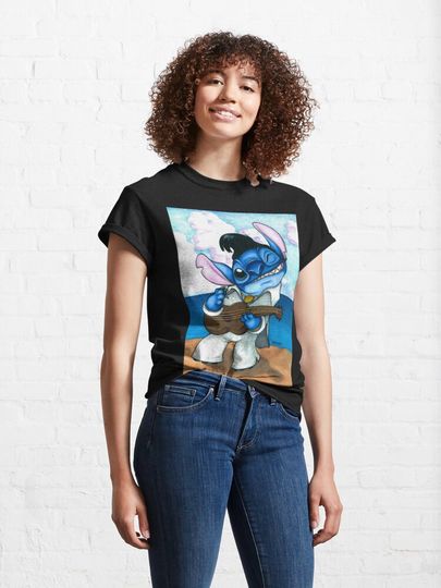 Elvis Stitch Classic T-Shirt, Disney Lilo Stitch Shirt