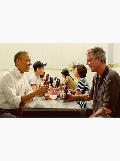 anthony bourdain and barack obama Poster