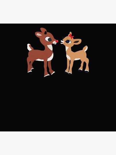 Classic Rudolph and Clarice Christmas Red Nose Reindeer Socks