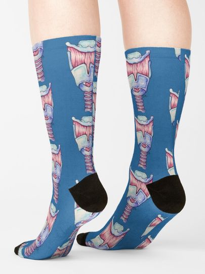 Larynx Anatomy Socks