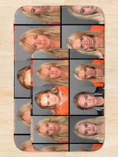 LINDSAY LOHAN MUGSHOTS Bath Mat