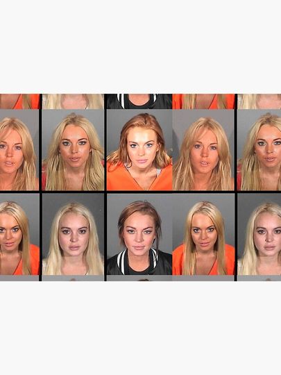 LINDSAY LOHAN MUGSHOTS Bath Mat