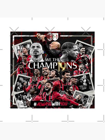 AC MILAN CHAMP19NS Premium Matte Vertical Poster