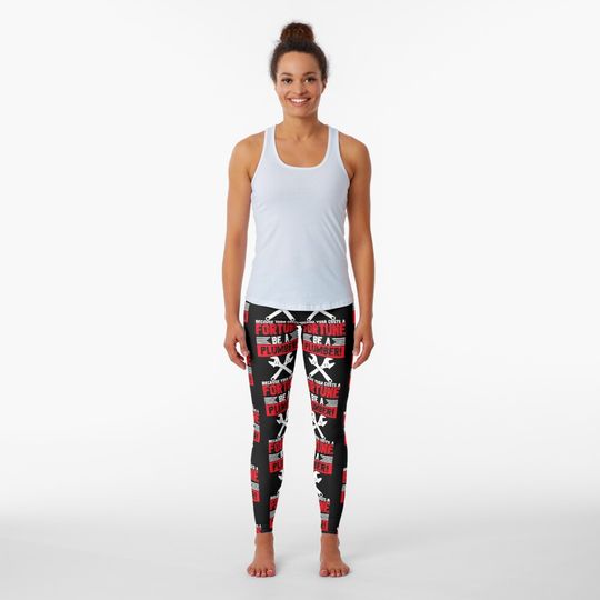 Be A Plumber because yoga costs a fortune Leggings