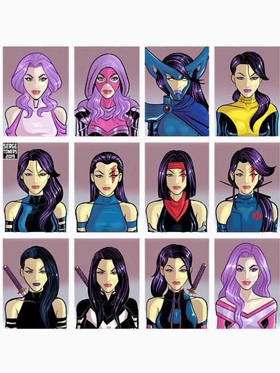 Psylocke Through The Ages!  Classic T-Shirt