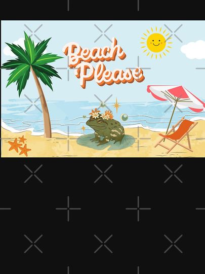 Frog At The Beach Tank Top