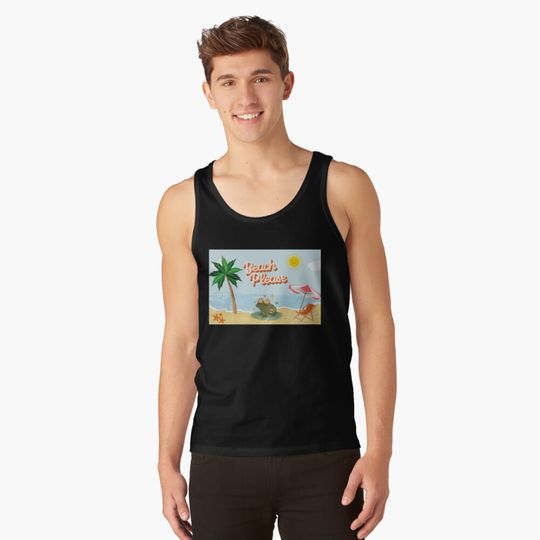 Frog At The Beach Tank Top