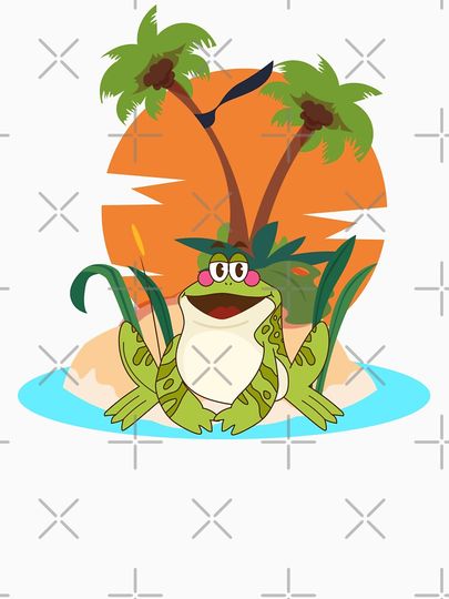 Frog At The Beach Tank Top