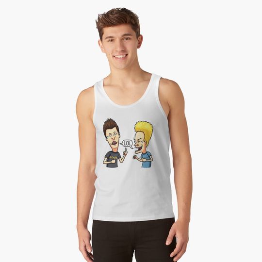 Beavis and butthead frog baseball Tank Top