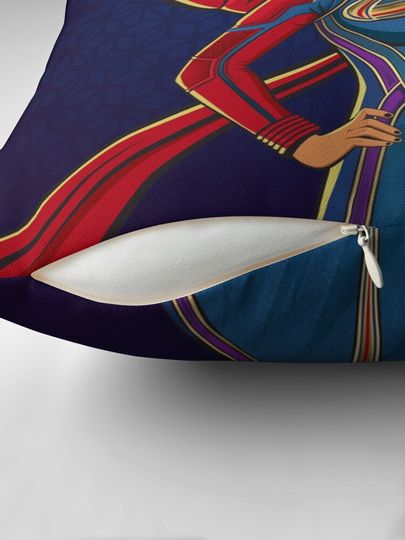 Ms Marvel illustration Pillow