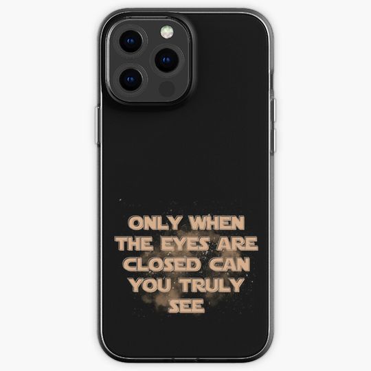 Only when the eyes are closed can you truly see  iPhone Case