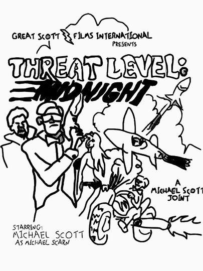 Threat Level Midnight - The Office Classic T-Shirt