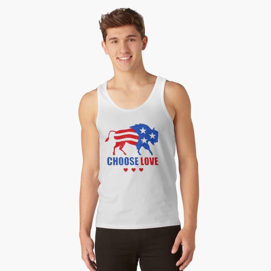 Choose love bills buffalo strong Tank Top