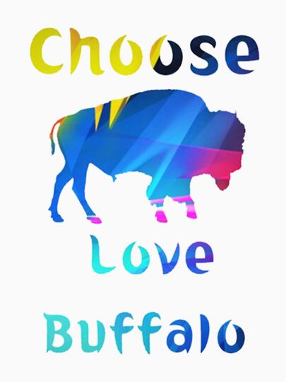 Choose Love Buffalo Colors from another world Tank Top