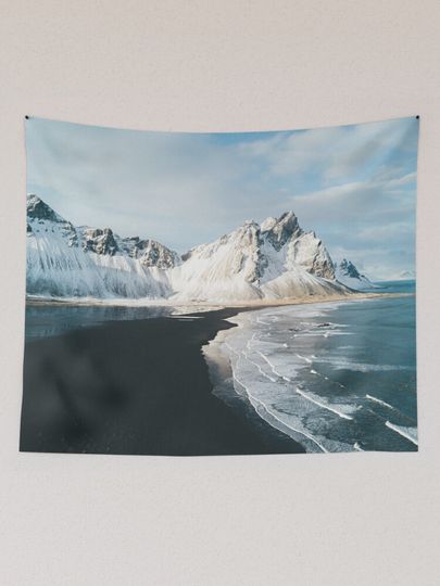 Iceland beach at sunset - Landscape Tapestry