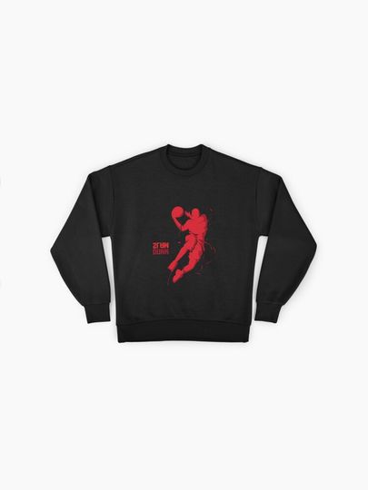 Playing Basketball Premium Oversized Sweatshirt