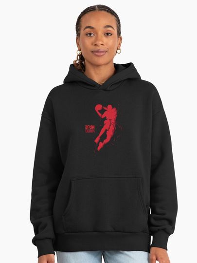 Playing Basketball Premium Oversized Hoodie