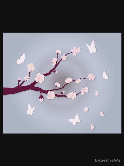 Cherry Blossom Graphic Japanese Hoodie