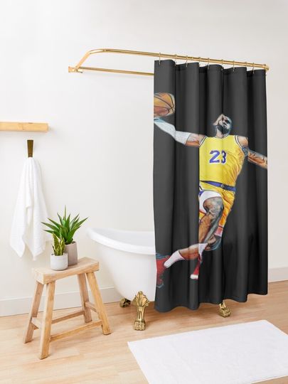 The king LeBron James  Shower Curtain