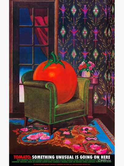 Therapy With A Tomato Milton Glaser (1978). Tomato. Something unusual is going on here Canvas