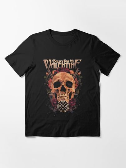 Skull Rose Bfmv Metal Merch Retro Vintage T-Shirt