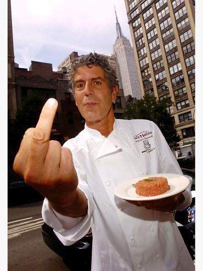 Anthony Bourdain for ‘selfish’ Premium Matte Vertical Poster
