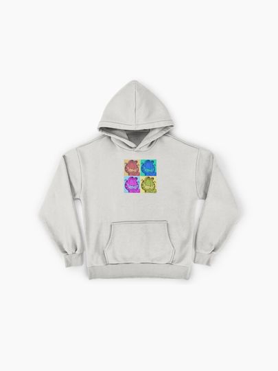 Garfield Pop Color 4 Grid Premium Hoodie
