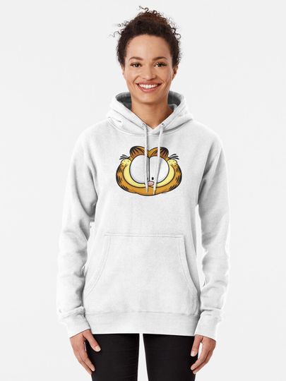 Garfield Big Face Smiling Pullover Hoodie
