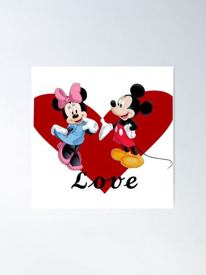 Minnie and Mickey Poster, Disney Mickey Poster