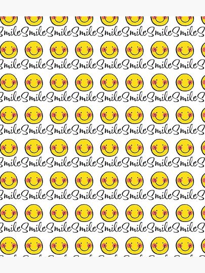 Smile with smiley face. Backpack