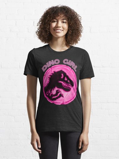 Jurassix World Pink Tyrannosaurus Rex Skull Dino Girl Essential T-Shirt