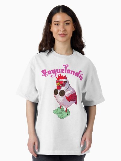 Poguelandia Cool Chicken Oversized T-Shirt